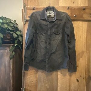 LIKE NEW. Youth lightweight denim button up shirt